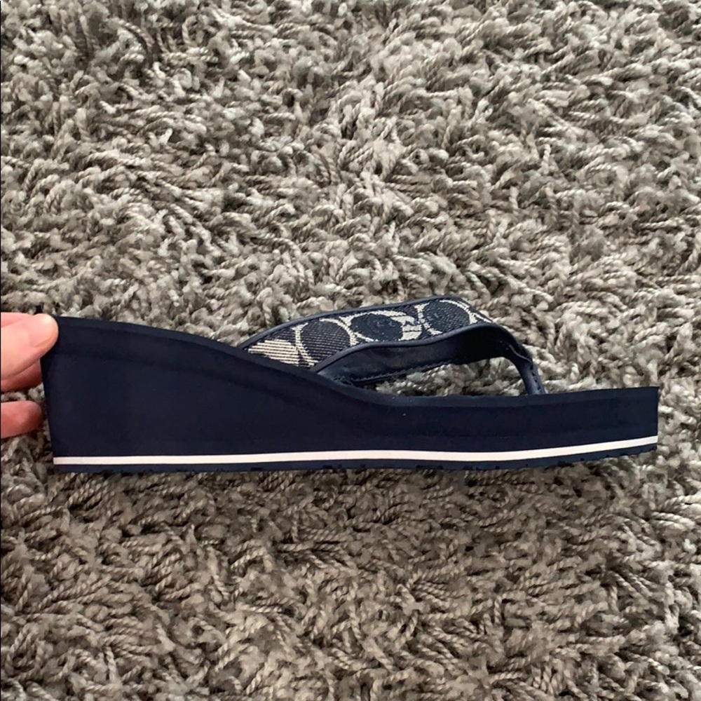 coach wedged sandals